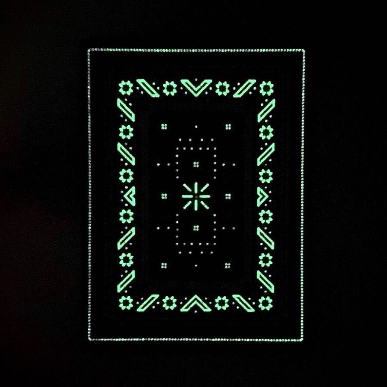 Cobalt Bitrug UV Reactive Mood Mat 8.25 X 11 Limited Edition 555