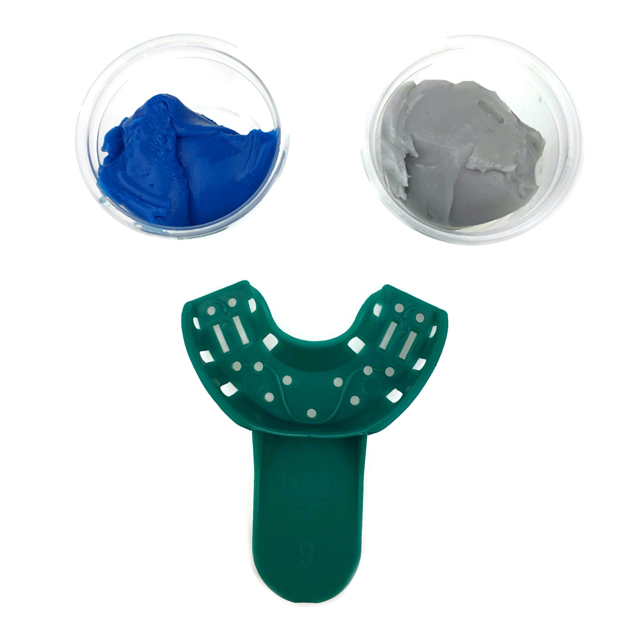 Dental Impression Kit - 168 Gm Putty Silicone - 4 Dental Trays