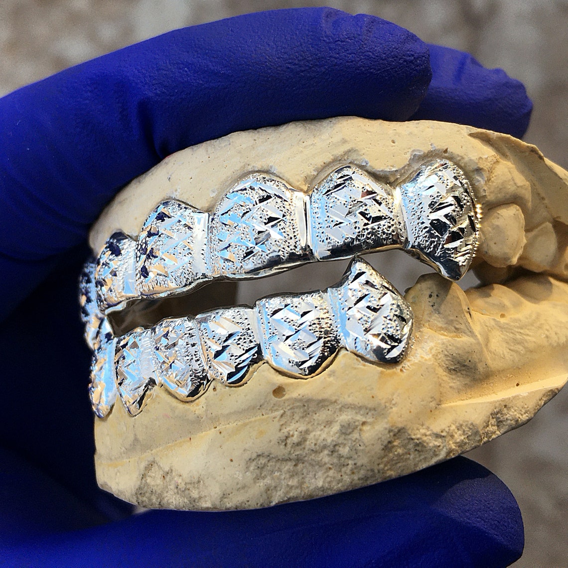 Real 925 Sterling Silver Fang Grillz Custom Fit Dracula Etsy