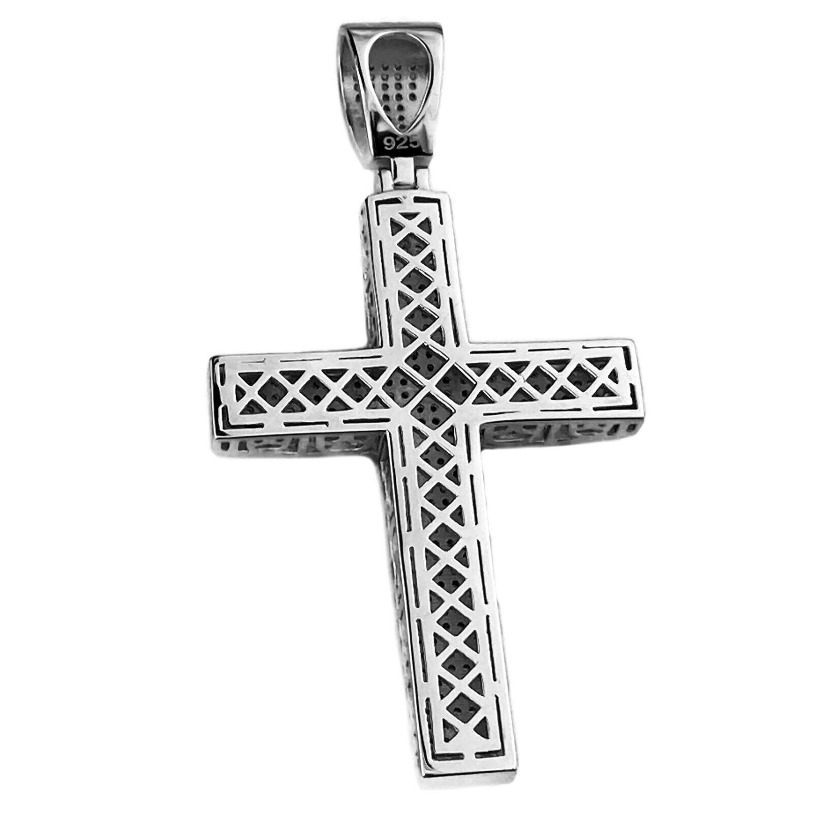 Chrome Hearts Style Necklace, Silver Plated Cross
