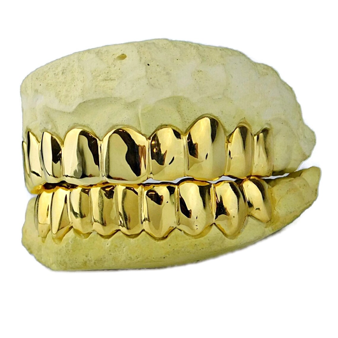 Solid 10K Gold OR 14K Gold Grillz Custom Fitted Plain Teeth Etsy