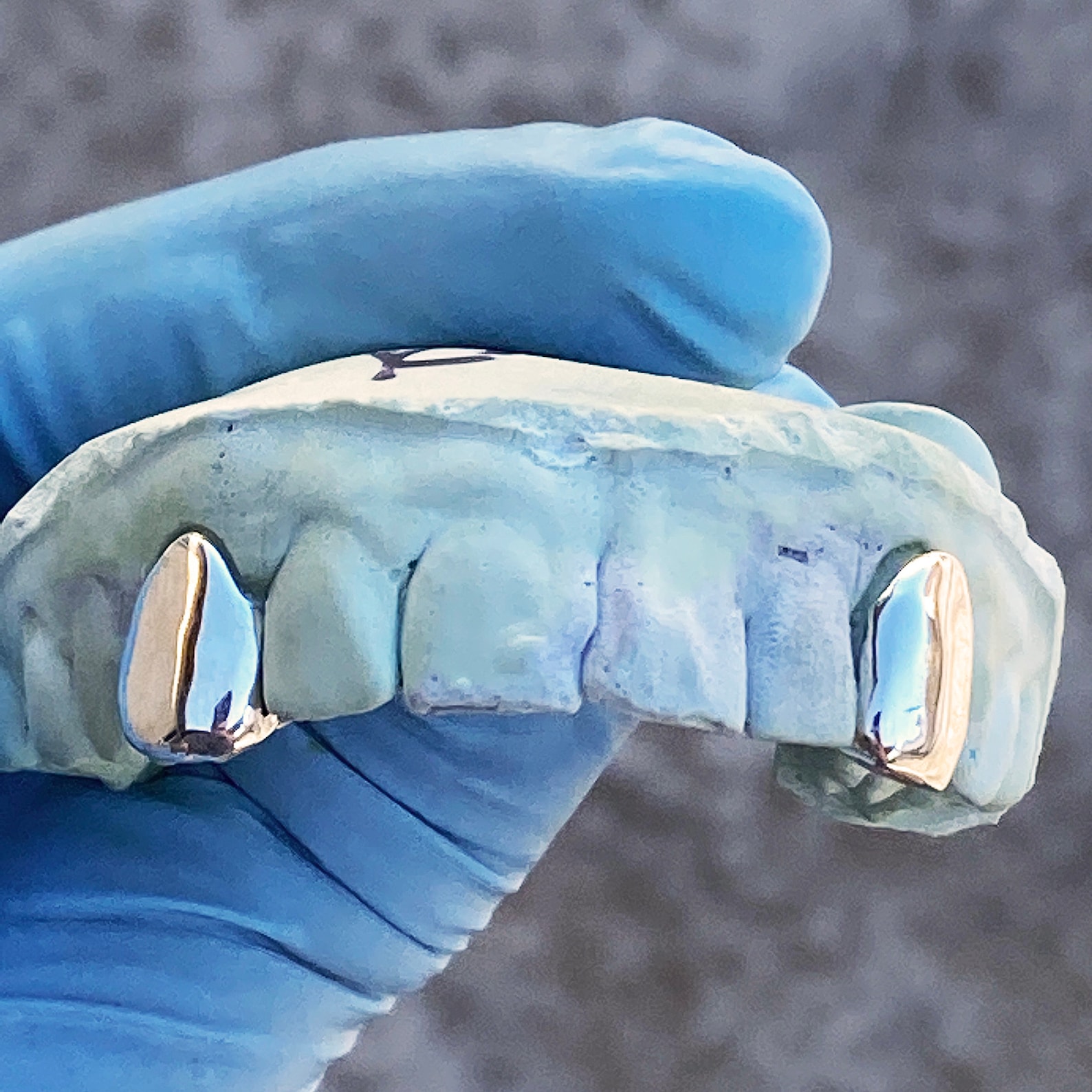 925 Sterling Silver Custom Fitted Single Tooth Cap Grillz Set Etsy
