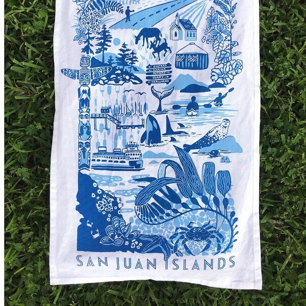 San Juan Islands Tea Towel