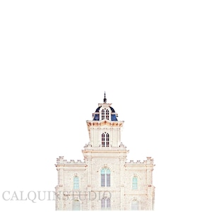 Manti Utah Temple Print (portrait)
