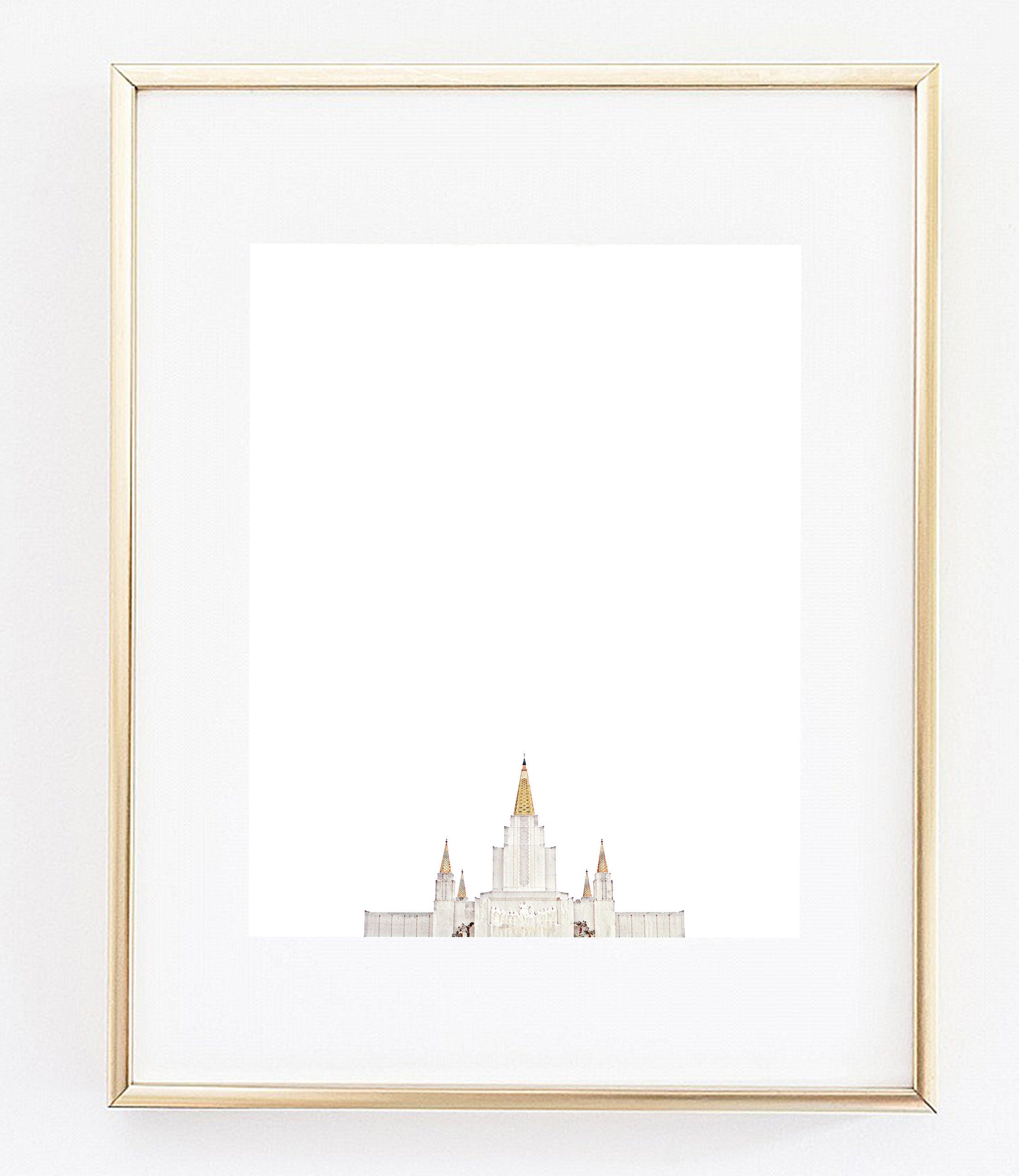 Oakland California Temple Print - Etsy
