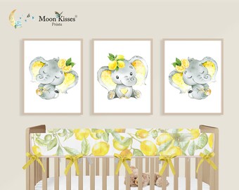 lemon nursery decor