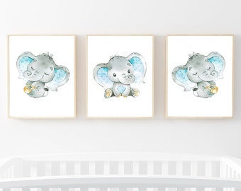 elephant nursery decor etsy