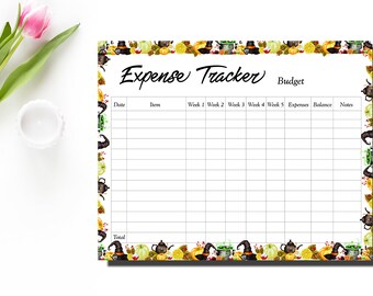 expenses tracker etsy