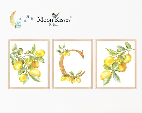 lemon nursery decor
