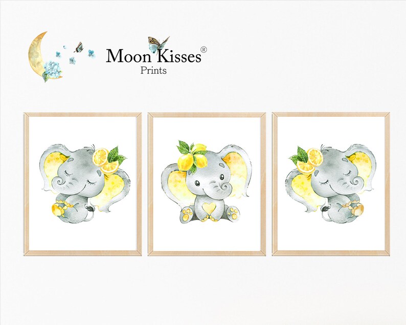 lemon nursery decor