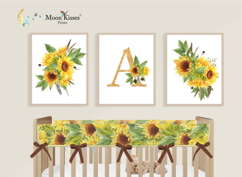 sunflower nursery decor