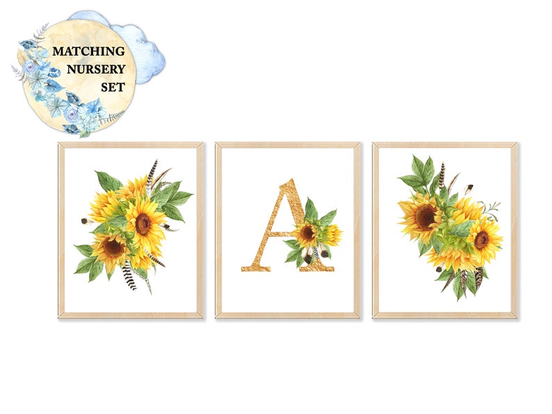 sunflower nursery decor