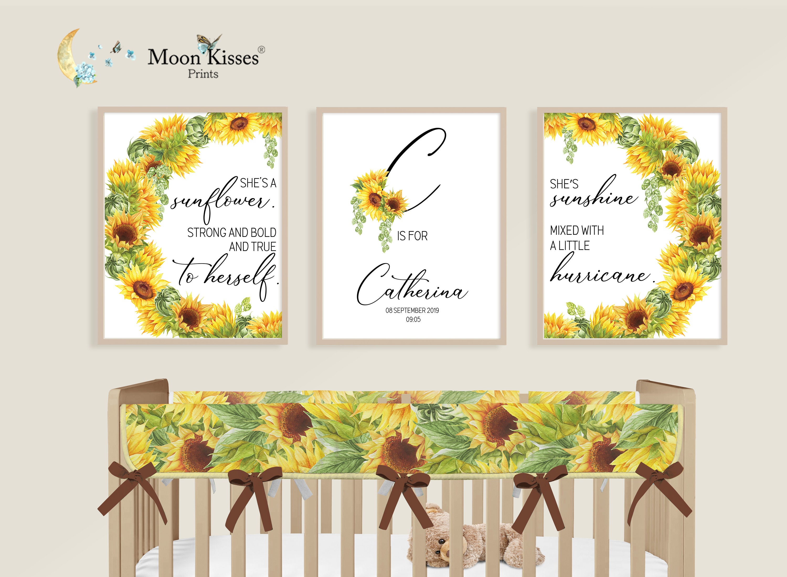 sunflower nursery set