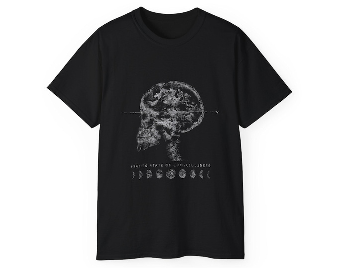 Distressed Skull X-Ray Shirt | Moon Phases Grunge Streetwear Tee
