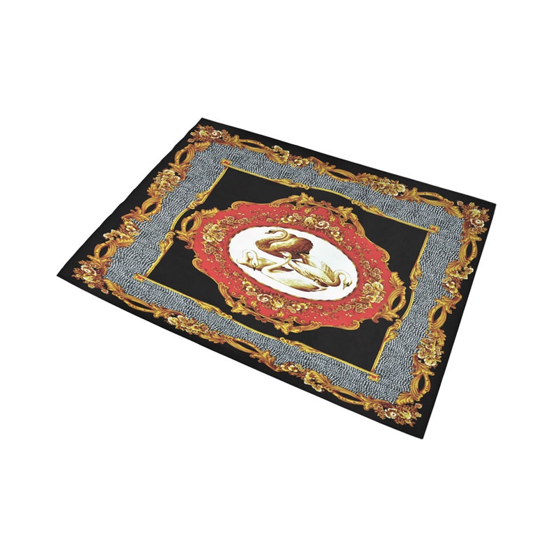 Area Rug Swan Elegant Fancy Custom Greek Home Decor Gift Etsy