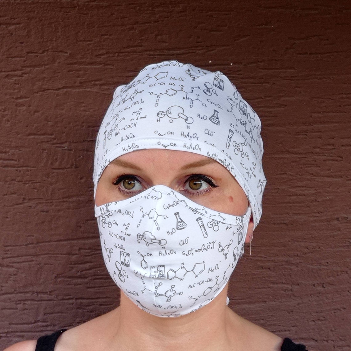 Chemistry Laboratory Cap Nurse cap Surgical scrub hat Ponytail Etsy