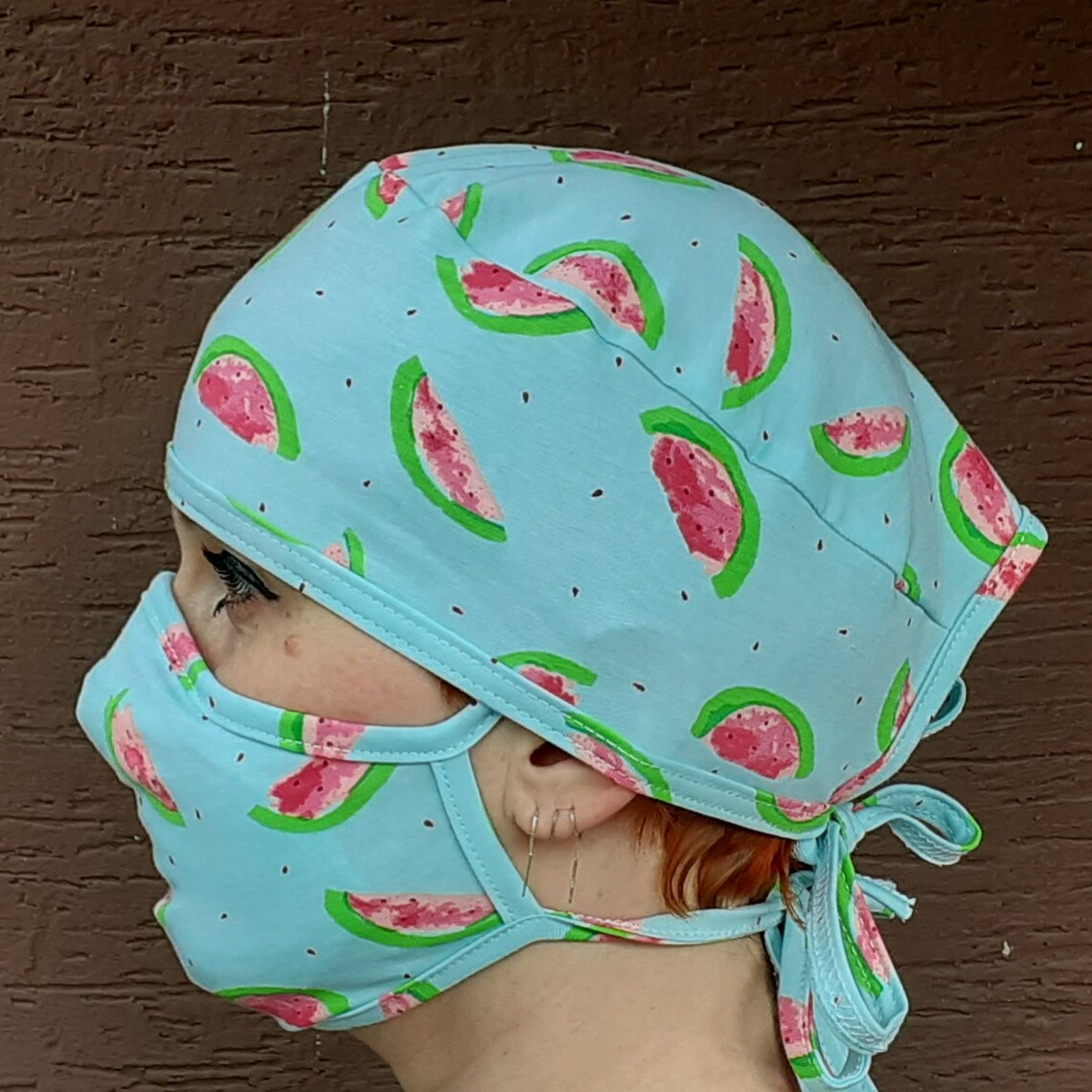 Scrub Cap WATERMELON Washable Elastic Funny Surgical cap / Etsy