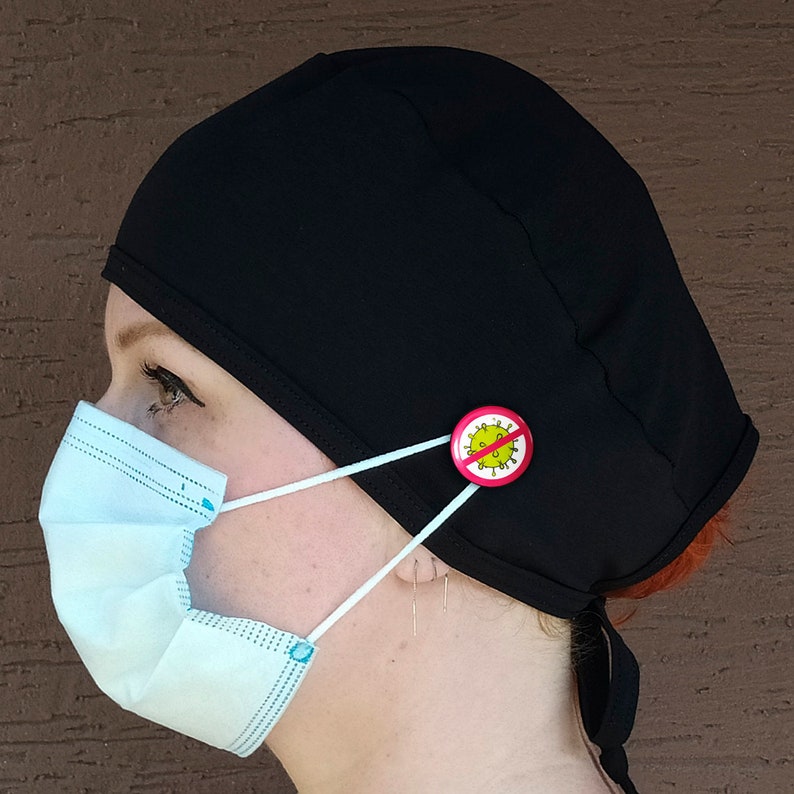 Scrub Cap DINO Washable Elastic Funny Surgical / Nurse Scrub Etsy