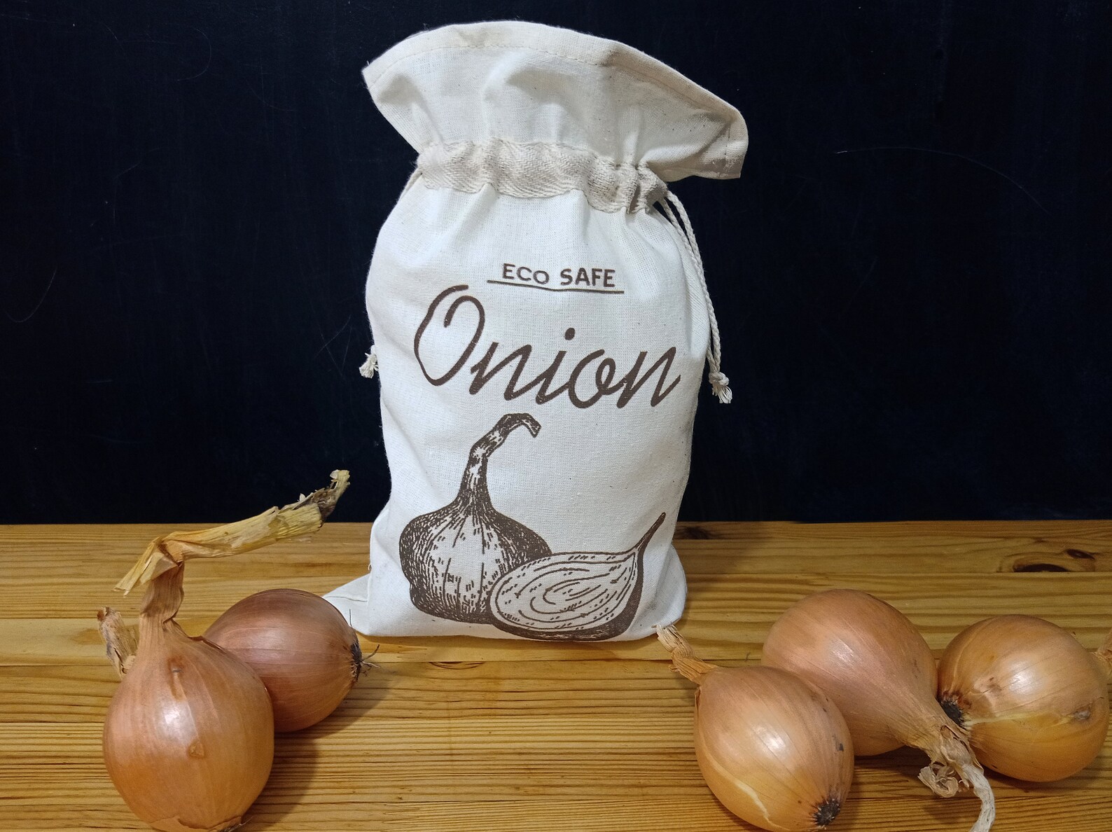 Food Storage Bags Onion bag Natural pure loaf bag with cord Etsy