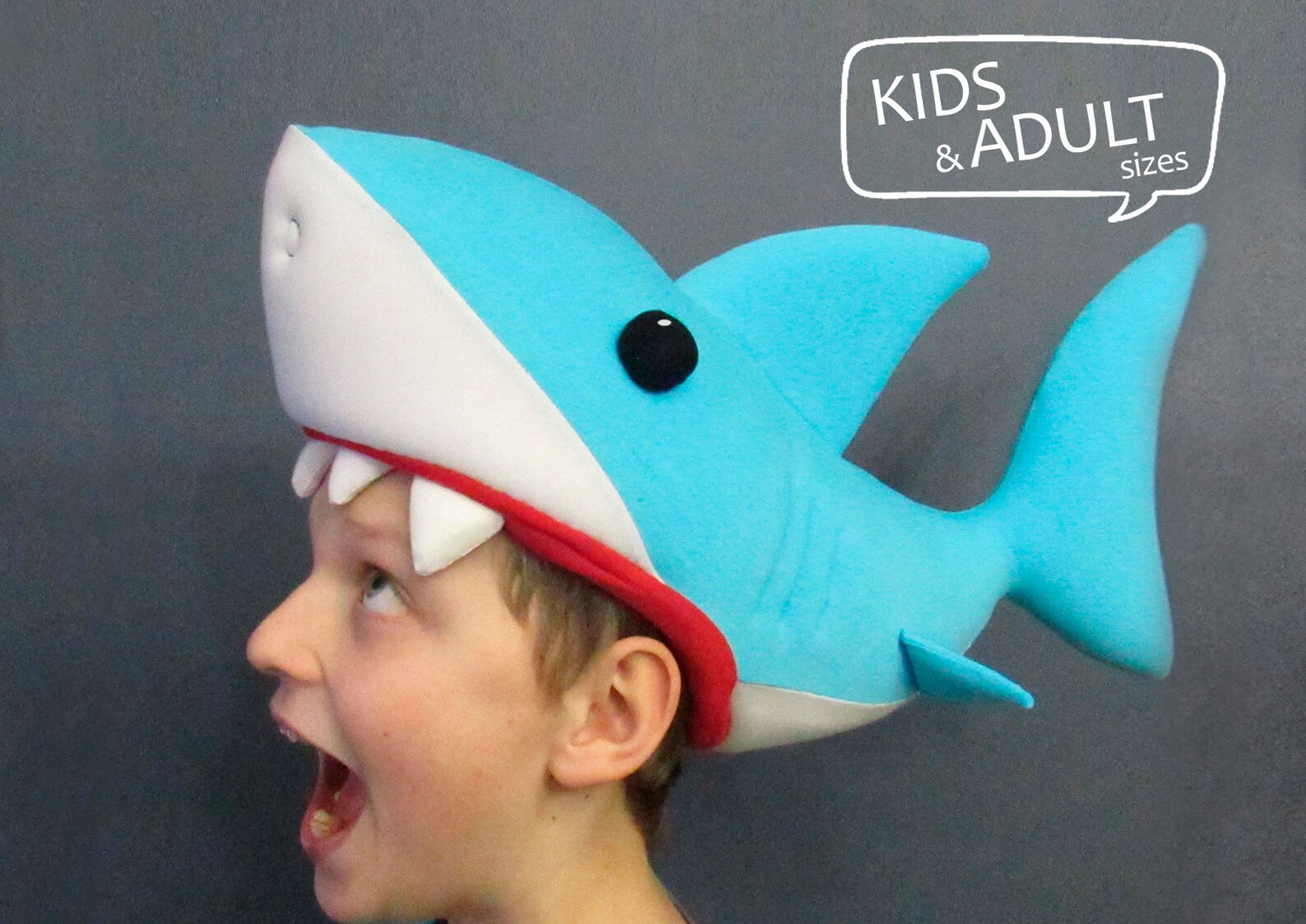 Shark costume hat Etsy