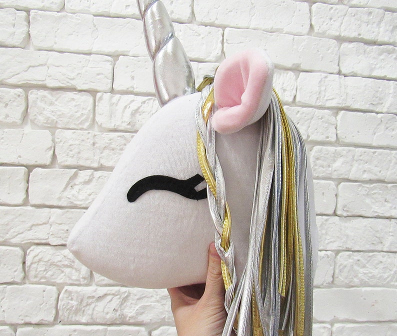 Unicorn Wall Mounted Head Unicorn Wall Hanging Nursery Decor Etsy
