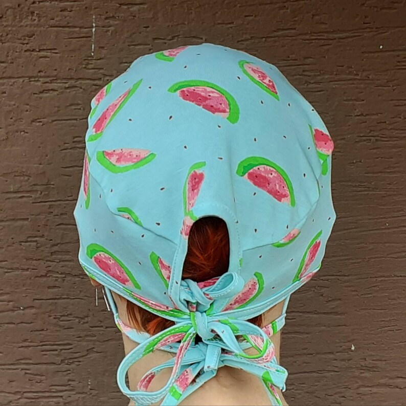 Scrub Cap WATERMELON Washable Elastic Funny Surgical cap / Etsy