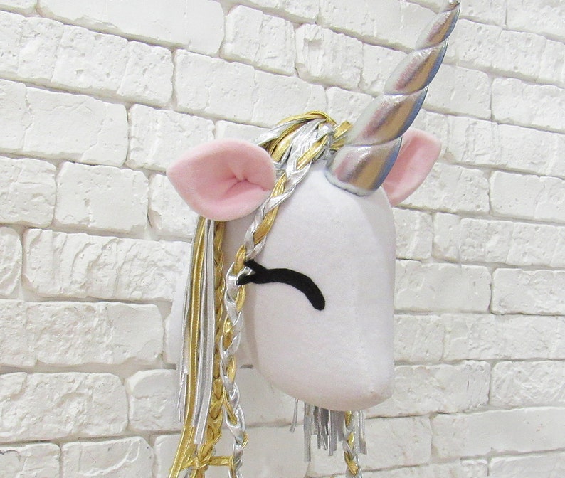 Unicorn Wall Mounted Head Unicorn Wall Hanging Nursery Decor Etsy