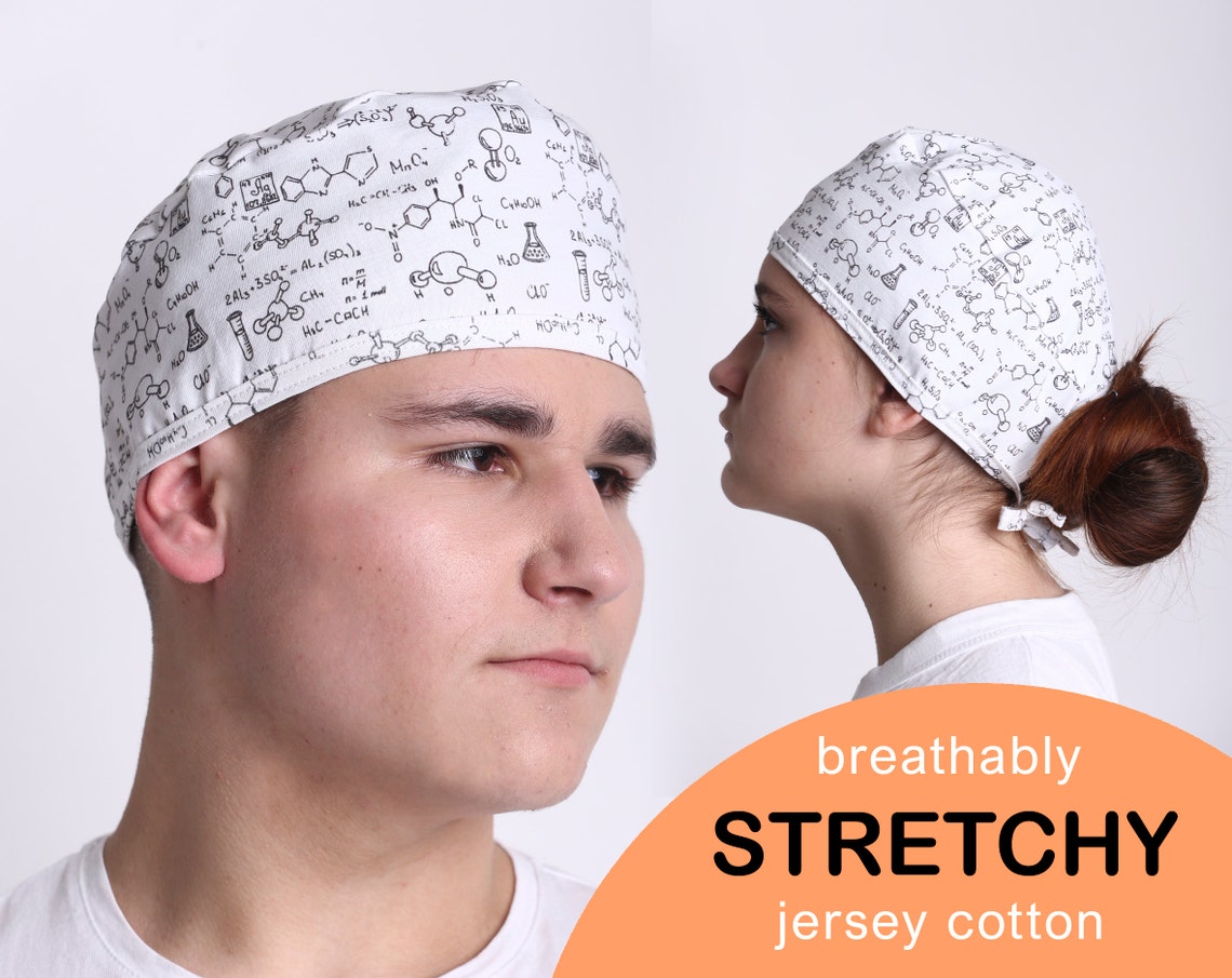 Chemistry Laboratory Cap Nurse cap Surgical scrub hat Ponytail Etsy