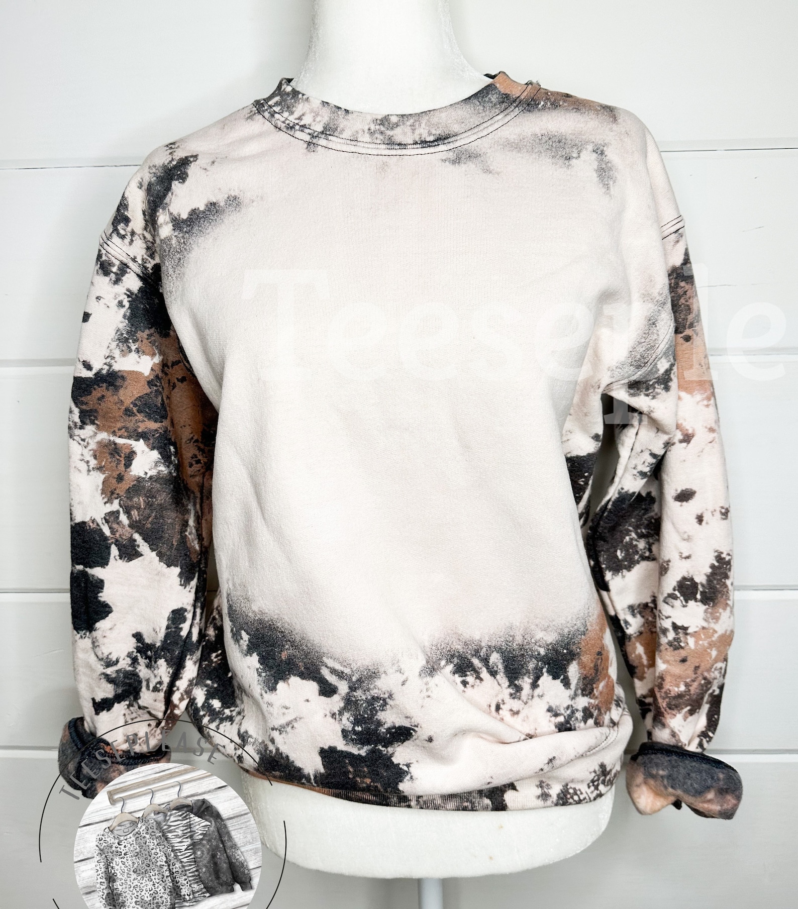 cowhide sweatshirt