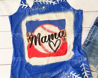 Baseball Bleached Tank Top