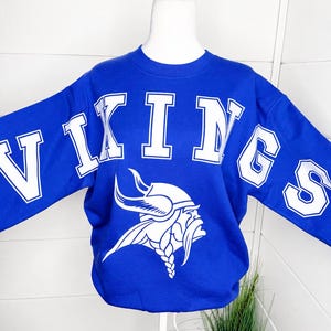 Team Name Sweater | Football Mascot Oversized Sweatshirt | School Spirit | Personalized Town & Mascot Sweatshirt | Arm to Arm Text | Cheer image 19