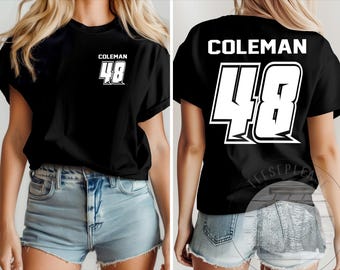 Camiseta personalizada con número de competición: Camiseta negra de motocross para pista de tierra