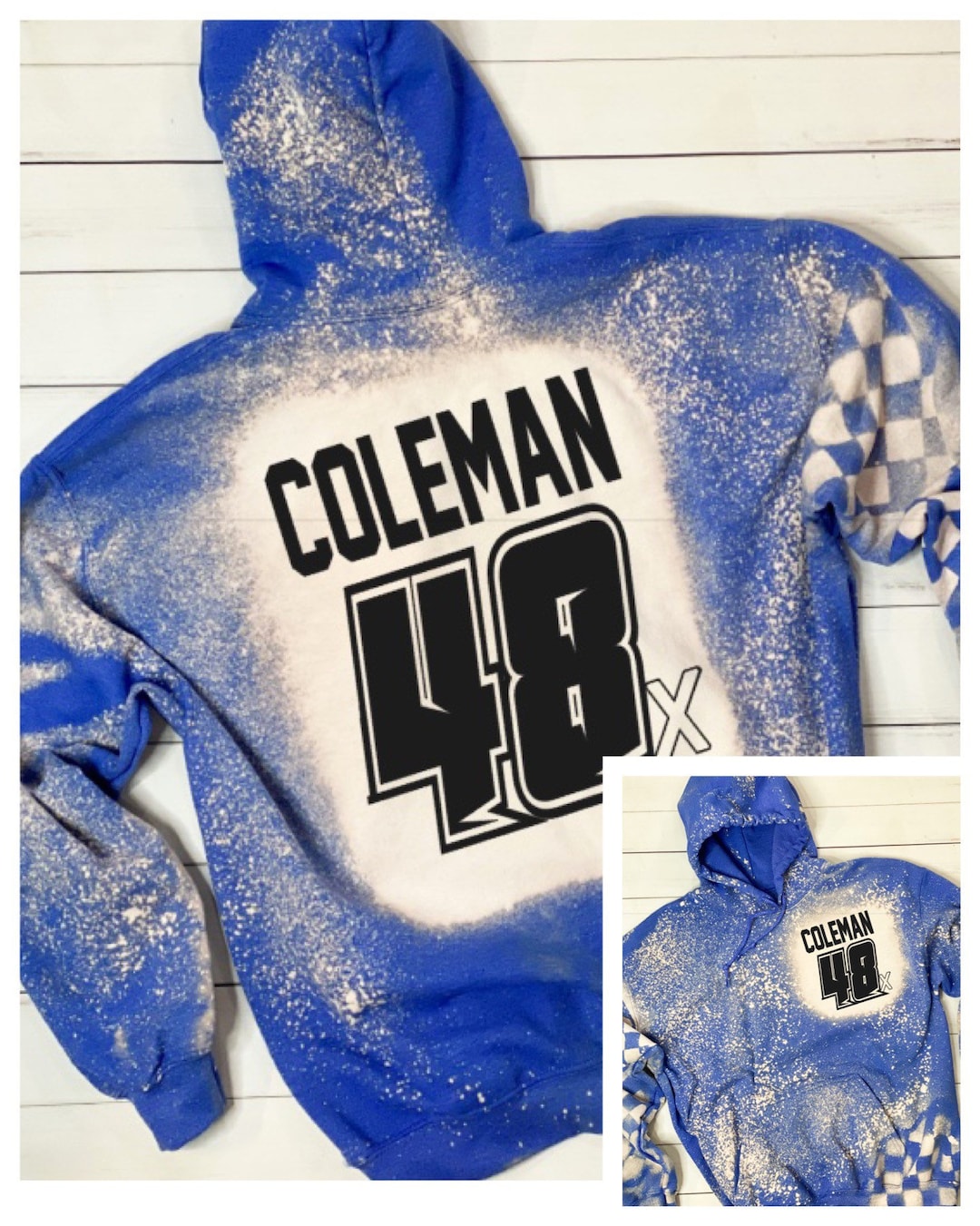 Drag Racing All Over Print Hoodie Blue