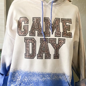 Football Leopard Bleached Hoodie
