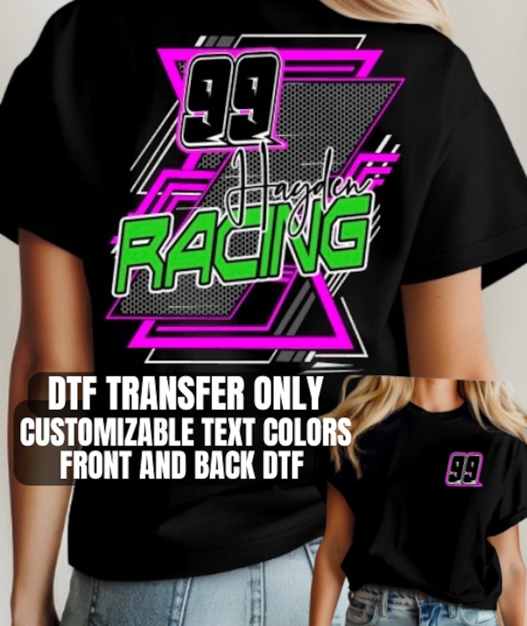 Personalized Motocross Racing Design DTF Transfer - Etsy