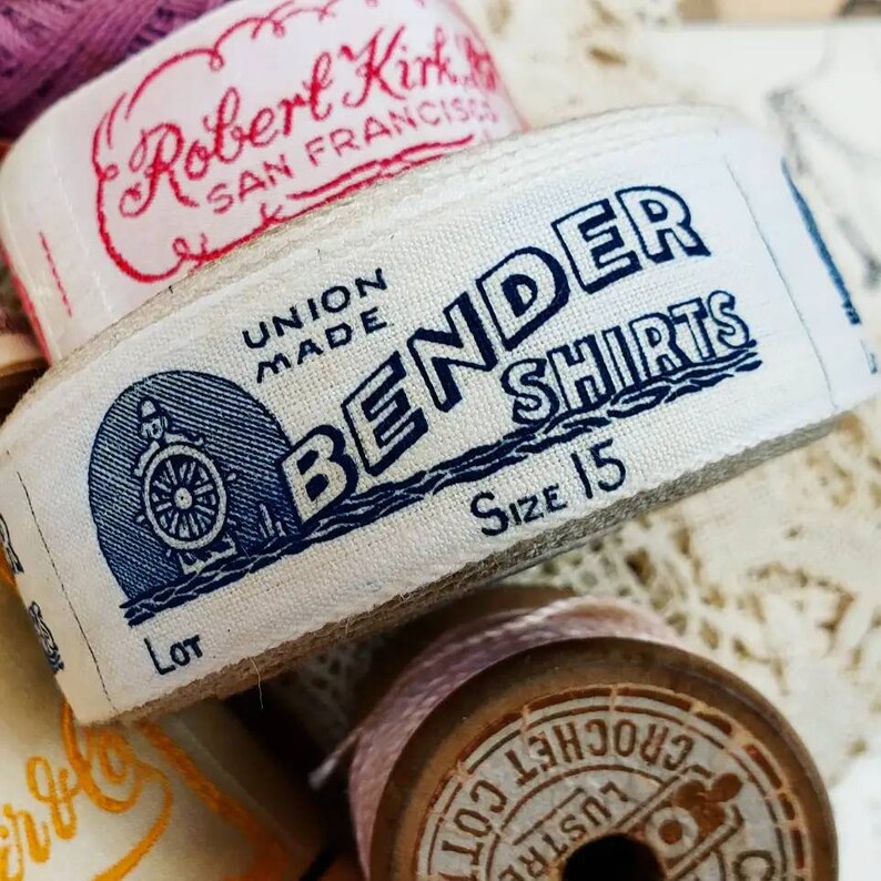Vintage Clothing Labels Collection Etsy