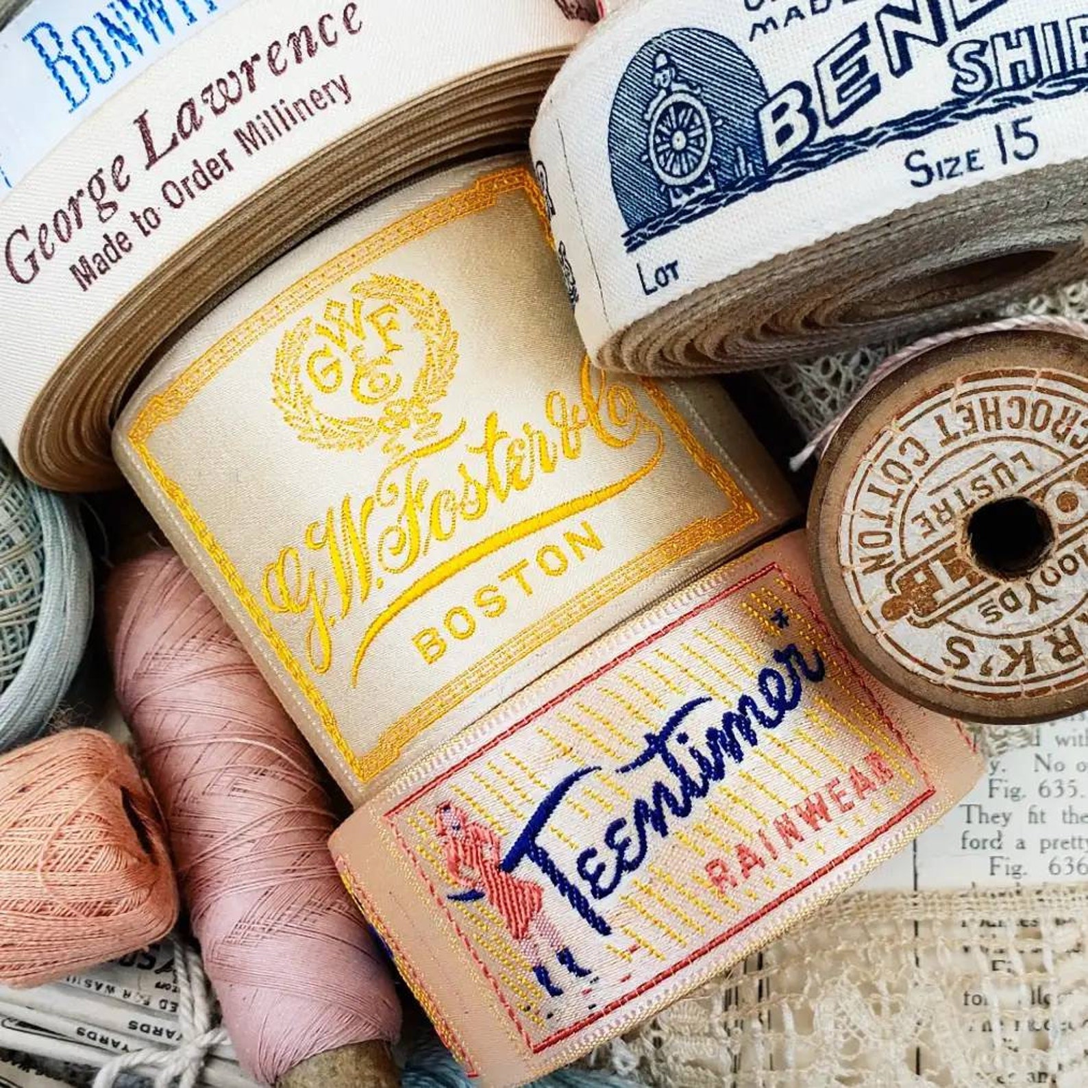 Vintage Clothing Labels Collection Etsy