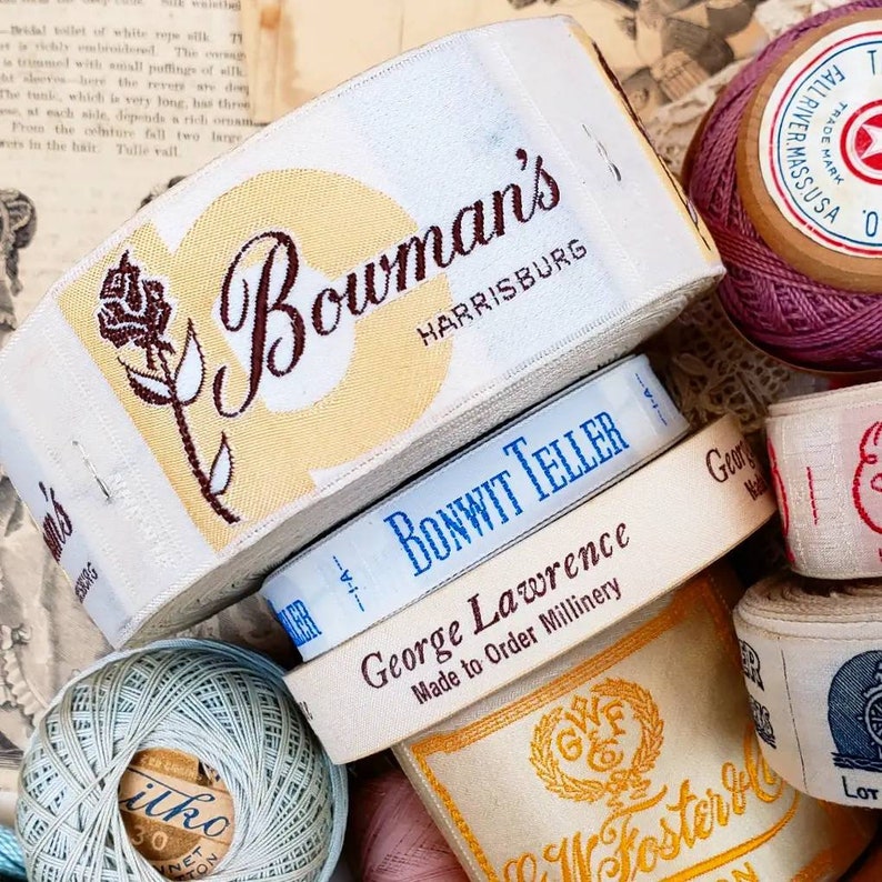 Vintage Clothing Labels Collection Etsy