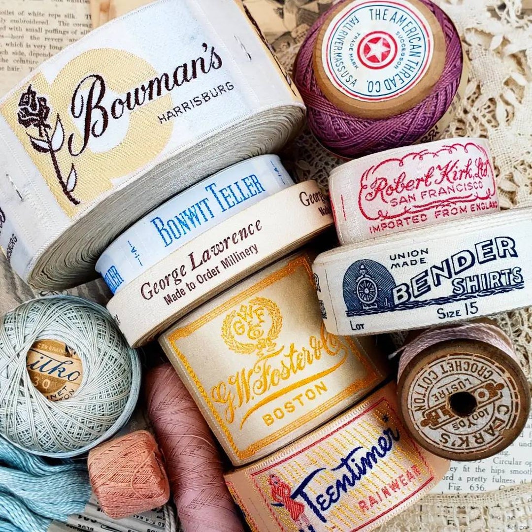 Vintage Clothing Labels Collection Etsy