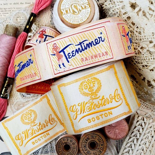 Vintage Clothing Labels Collection Etsy
