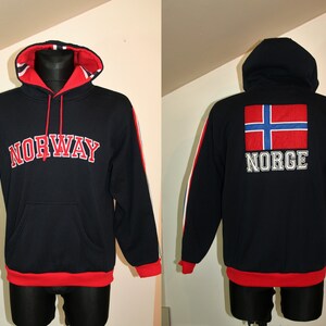 Chaqueta azul marino WAYNOR Bandera Noruega Chaqueta | Etsy México