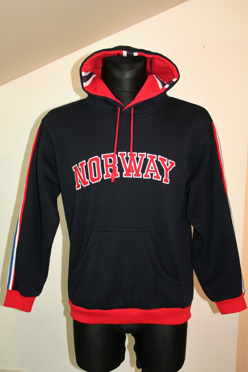 Chaqueta azul marino WAYNOR Bandera Noruega Chaqueta | Etsy México
