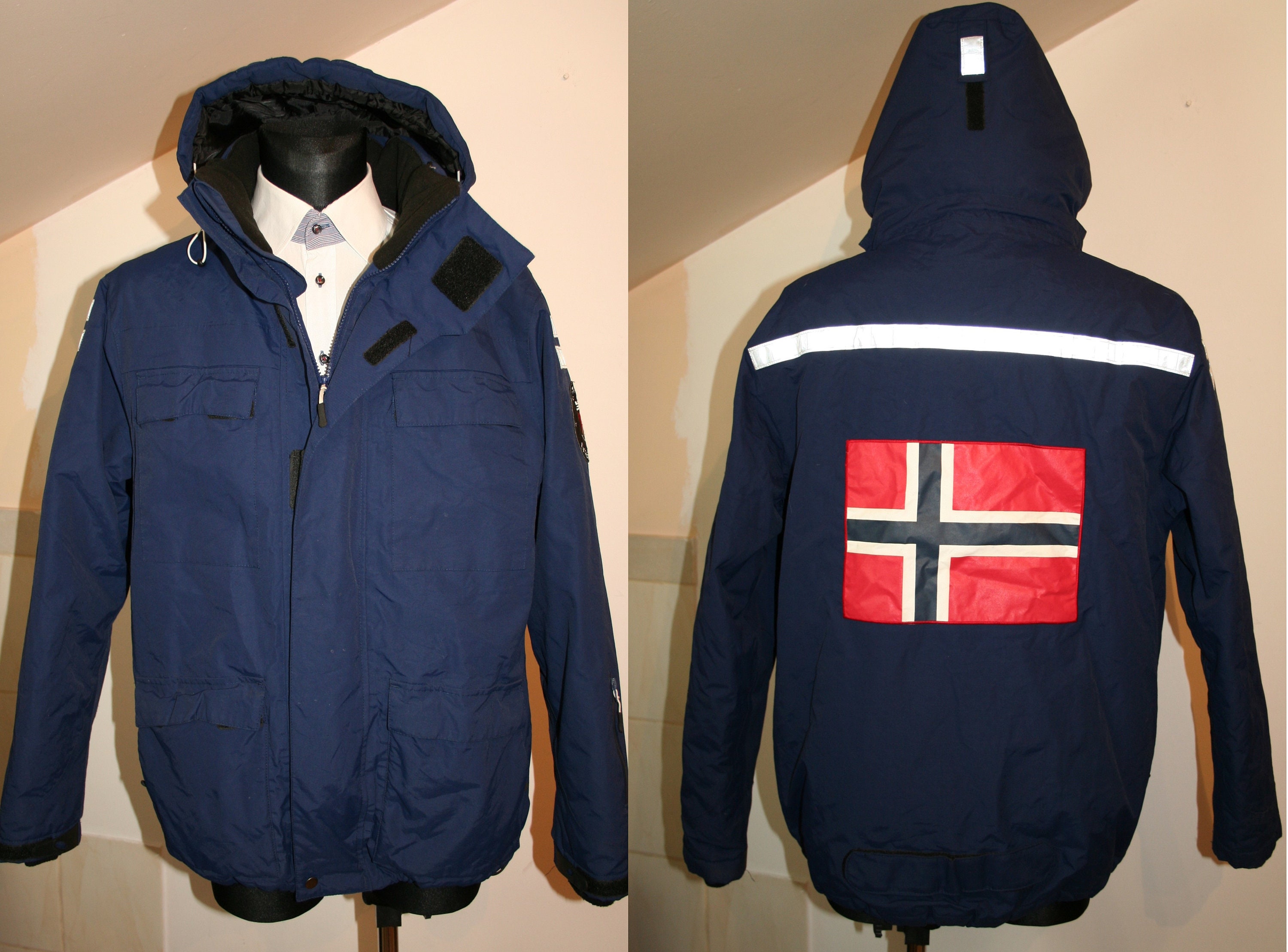 jacket with norwegian flag