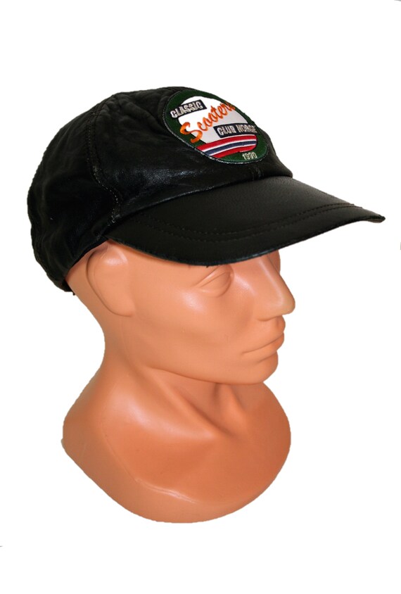 real leather baseball cap