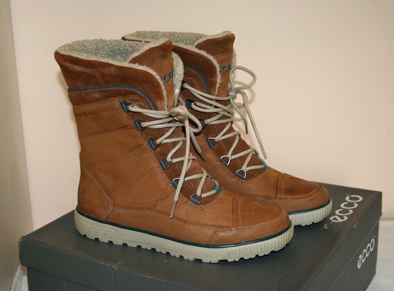 Brown Leather Boots Hydromax Water 