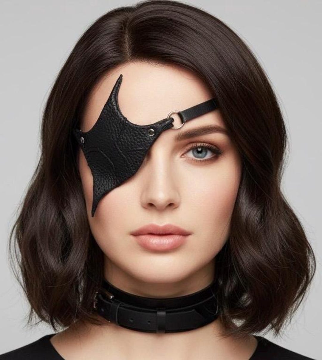 Unique Shape Leather Eye Patch Dragon Emboss - Etsy