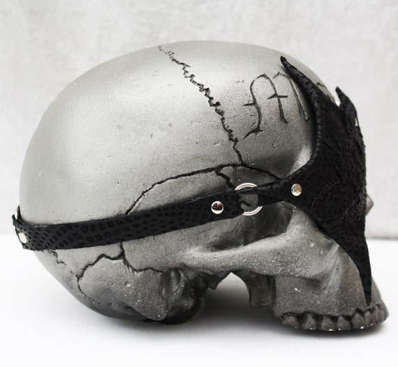 Unique Shape Leather Eye Patch Dragon Emboss - Etsy