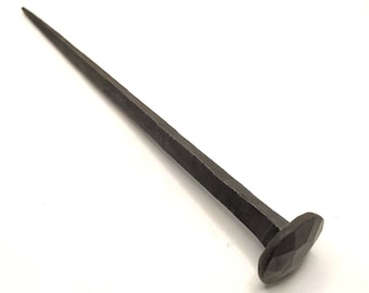 Long hand forged nail, forged iron, black Iron 160mm