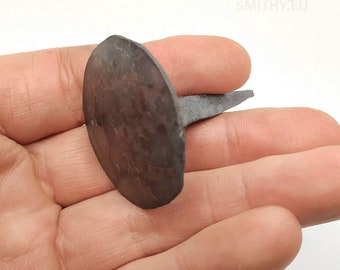 Hand Forged Iron Nail with big head 40mm