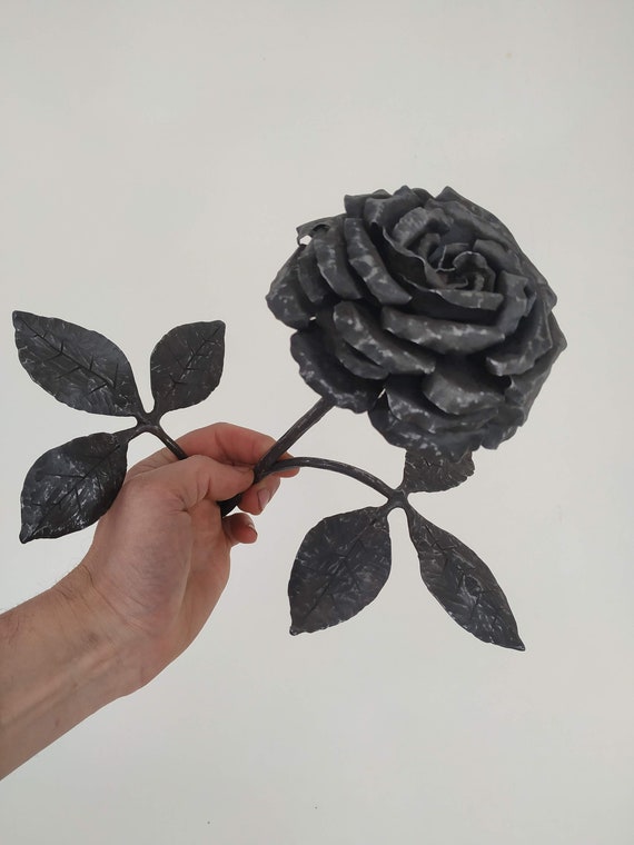 手作り　ハンドメイド　鉄製　薔薇　フラワー MetalRose【small】鉄の薔薇 アートフラワー Re:rureCraft 通販